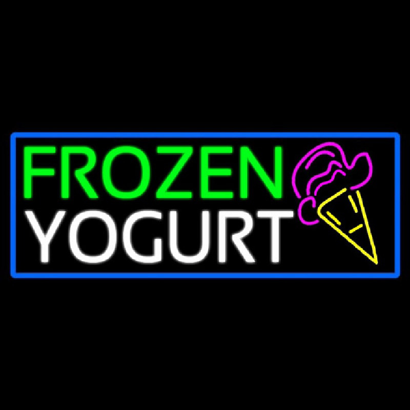 Frozen Yogurt With Logo Enseigne Néon