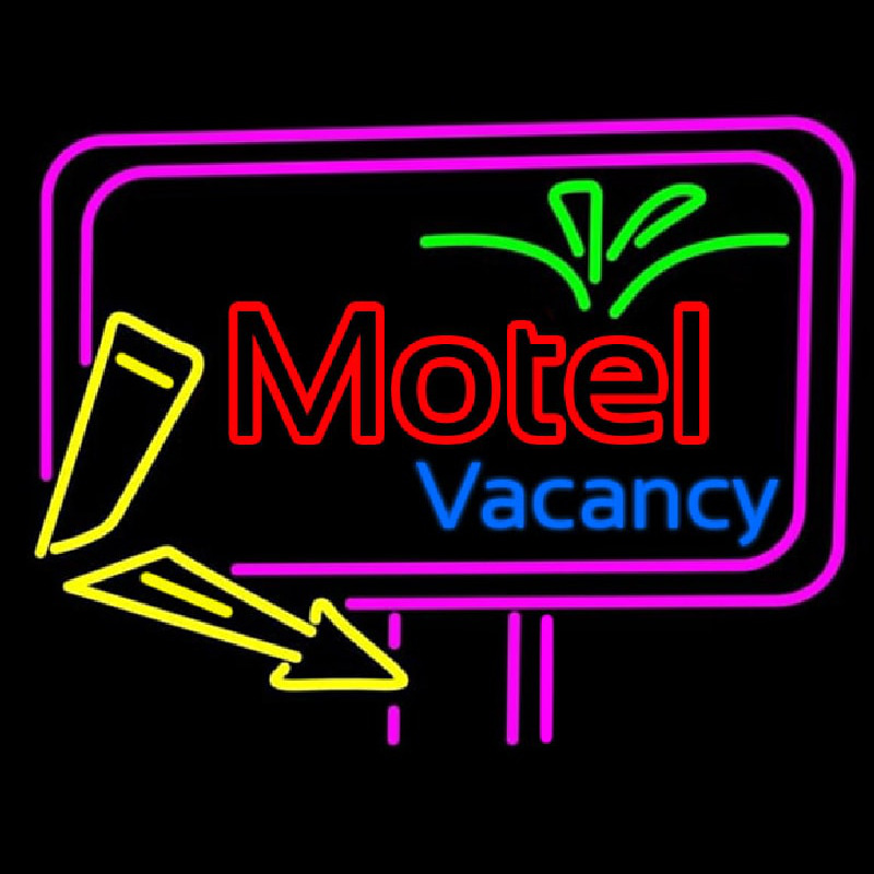 Funky Motel Vacancy Enseigne Néon