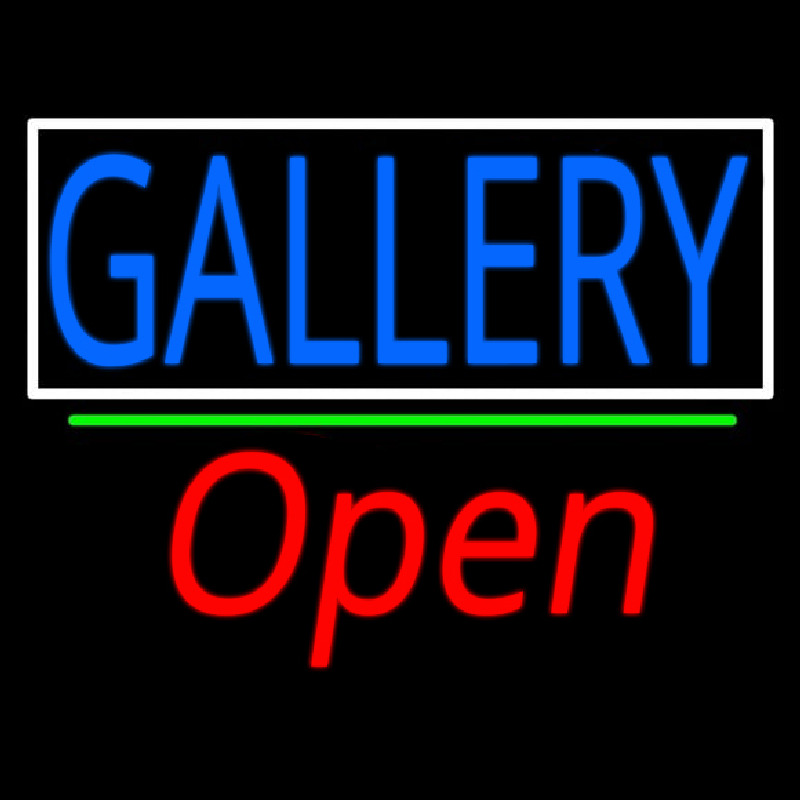 Gallery With Border Open 2 Enseigne Néon