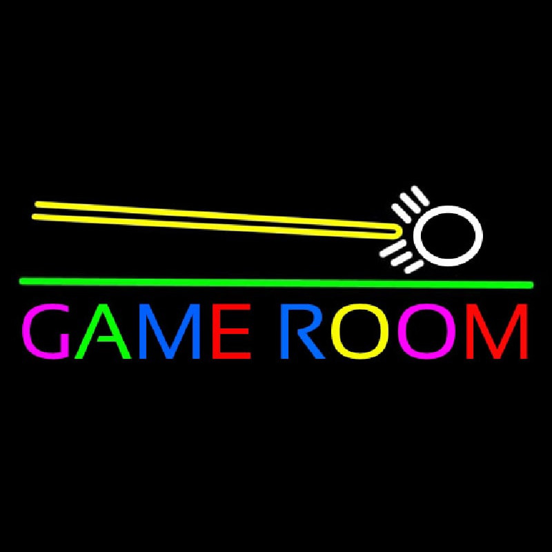 Game Room Cue Stick Enseigne Néon