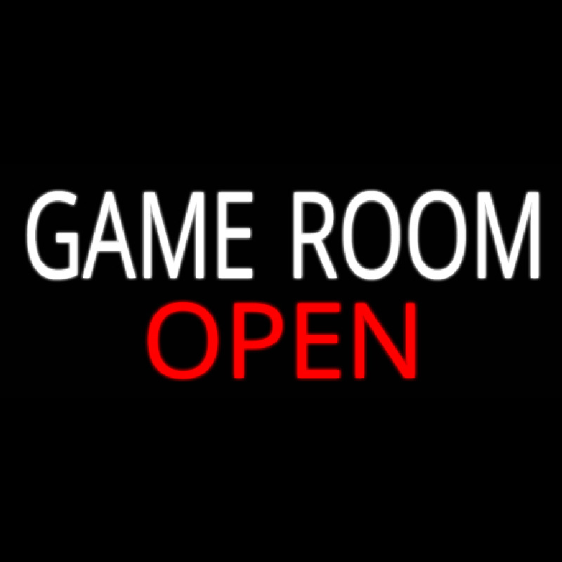 Game Room Open Real Neon Glass Tube Enseigne Néon
