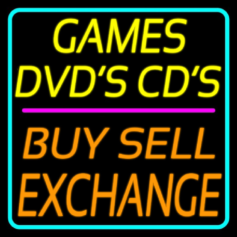 Games Dvds Cds Buy Sell E change 2 Enseigne Néon