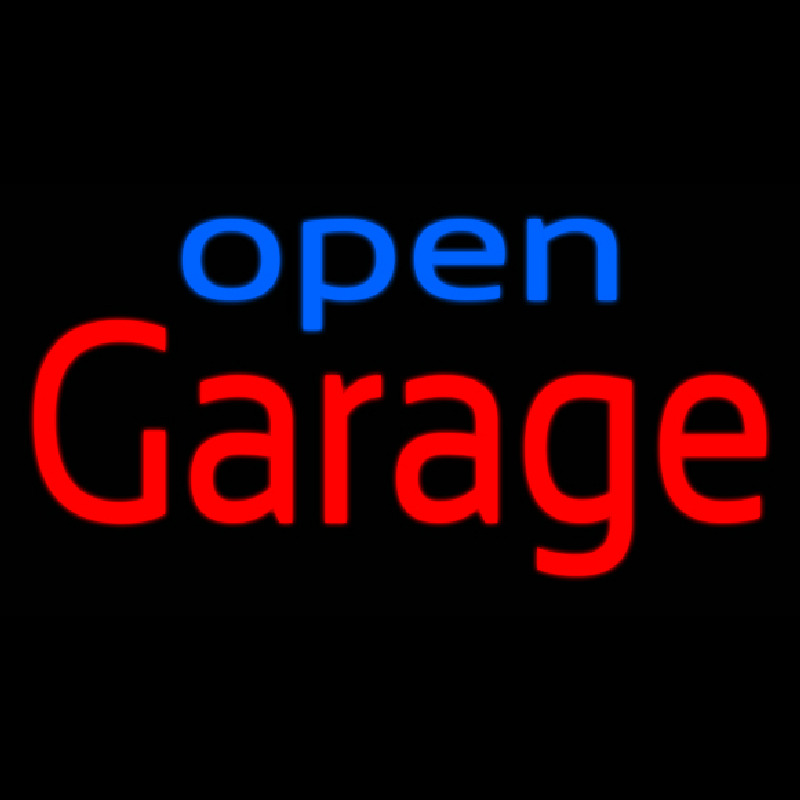 Garage Open Enseigne Néon