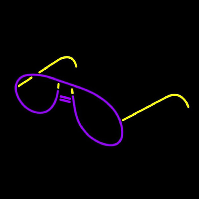 Glow Eye Glasses Enseigne Néon