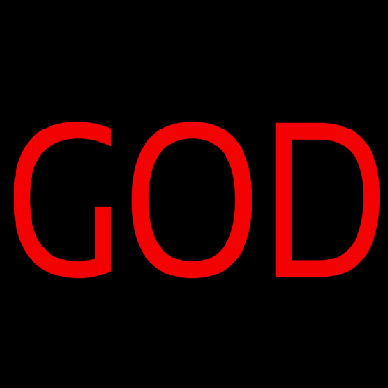 God Block Enseigne Néon