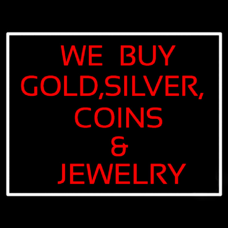 Gold Silver Coins Enseigne Néon