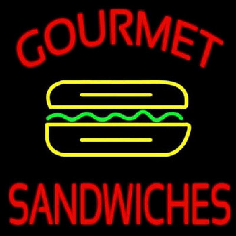 Gourmet Sandwiches Enseigne Néon