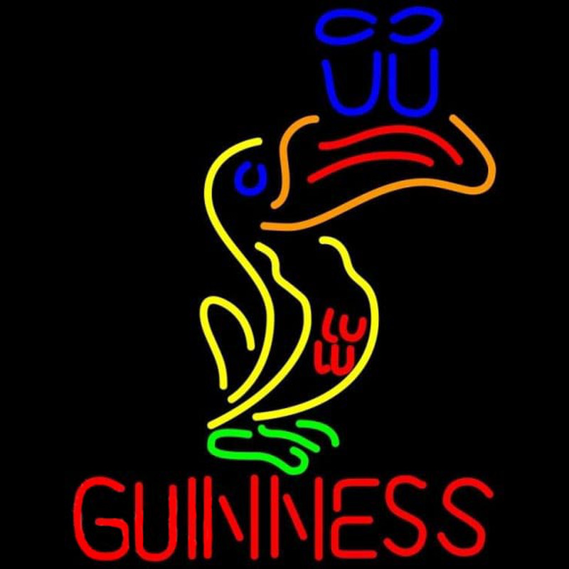 Great Looking Multicolored Guinness Beer Sign Enseigne Néon
