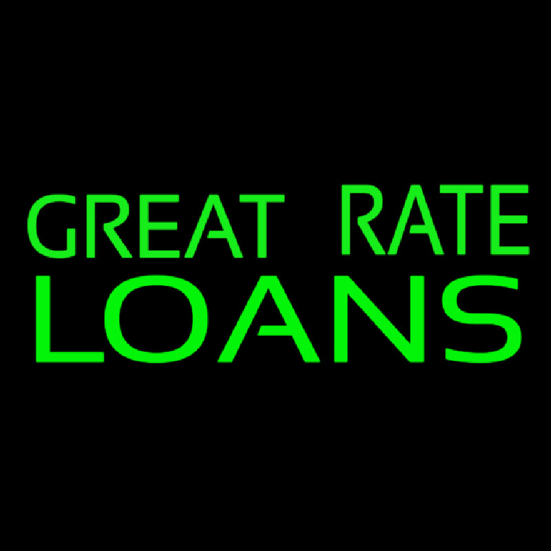 Great Rate Loans Enseigne Néon