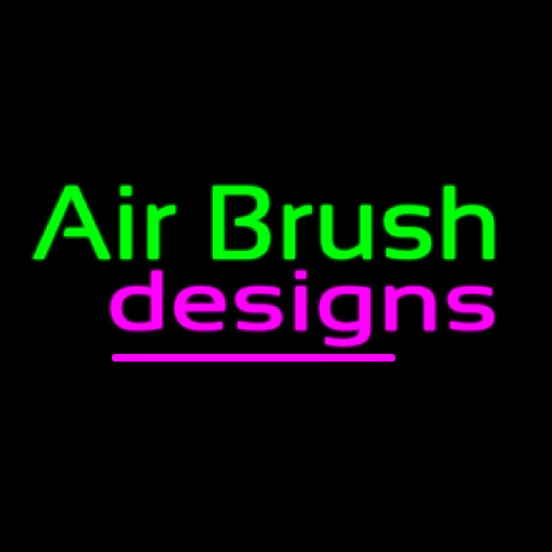 Green Air Brush Design Enseigne Néon