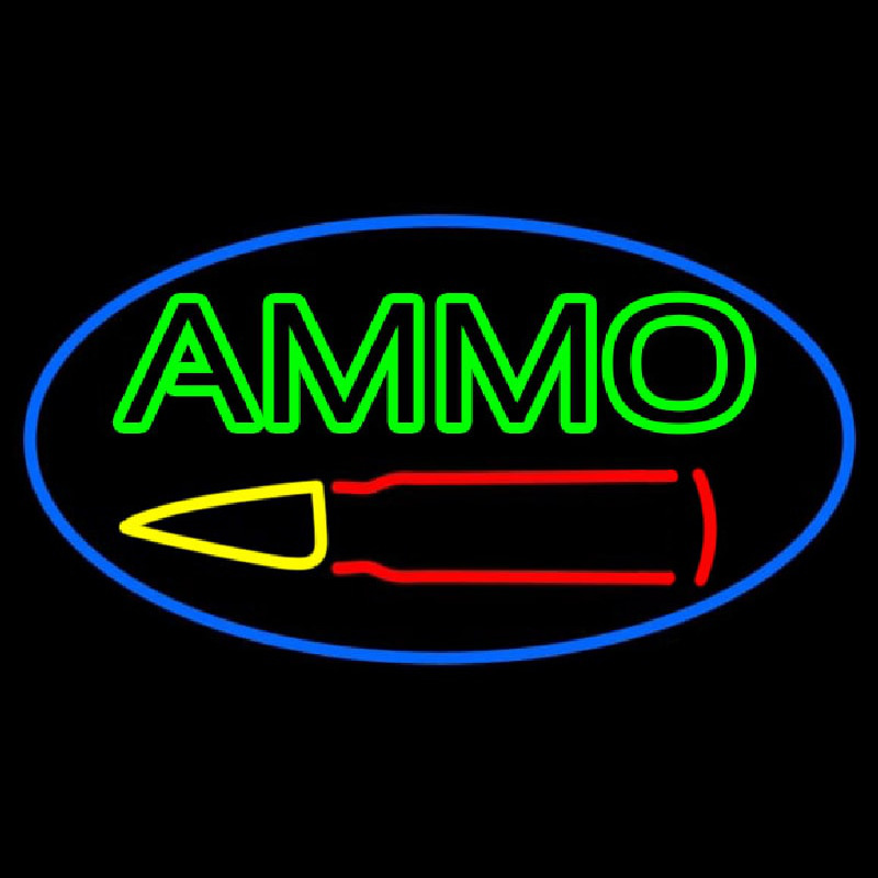 Green Ammo Enseigne Néon