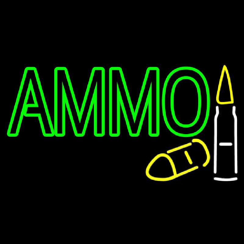 Green Ammo Enseigne Néon