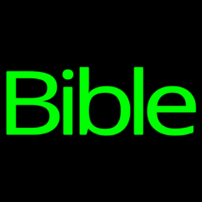Green Bible Enseigne Néon