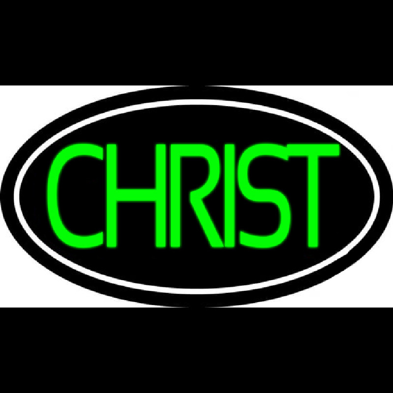 Green Christ Enseigne Néon