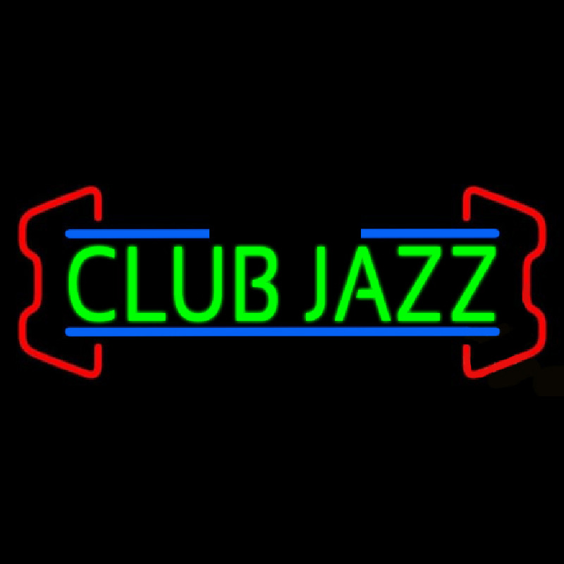 Green Club Jazz Block 2 Enseigne Néon