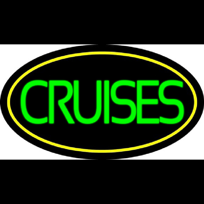 Green Cruises With Border Enseigne Néon