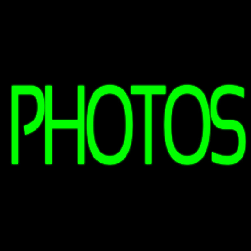 Green Double Stroke Photos Enseigne Néon