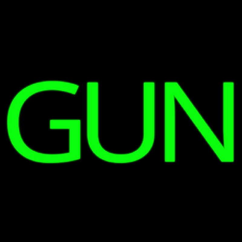 Green Gun Enseigne Néon