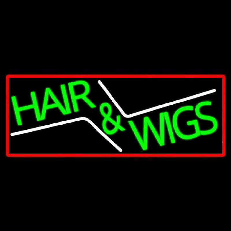 Green Hair And Wigs Enseigne Néon