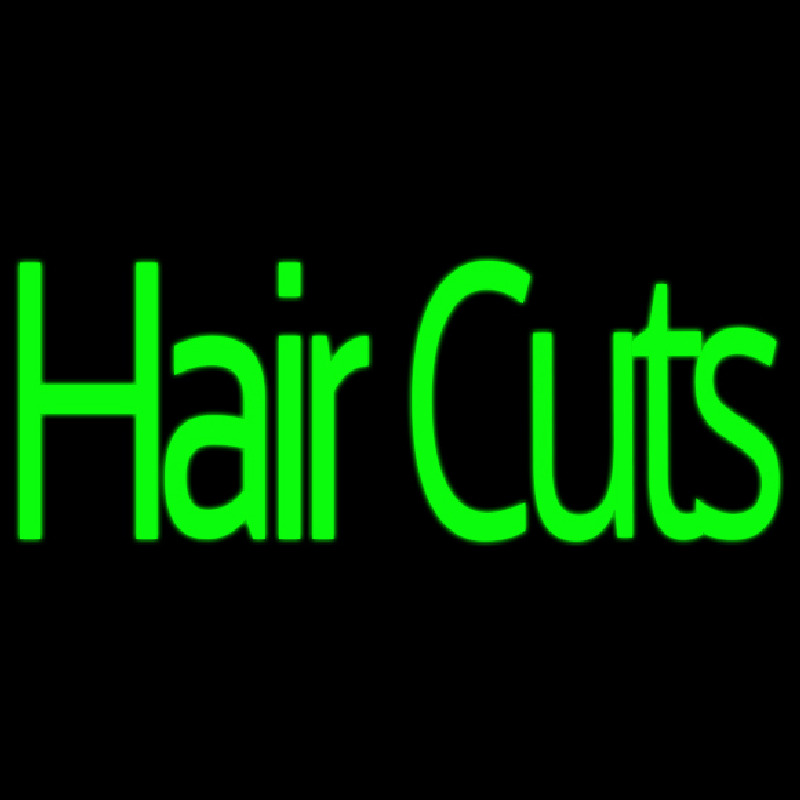 Green Hair Cuts Enseigne Néon