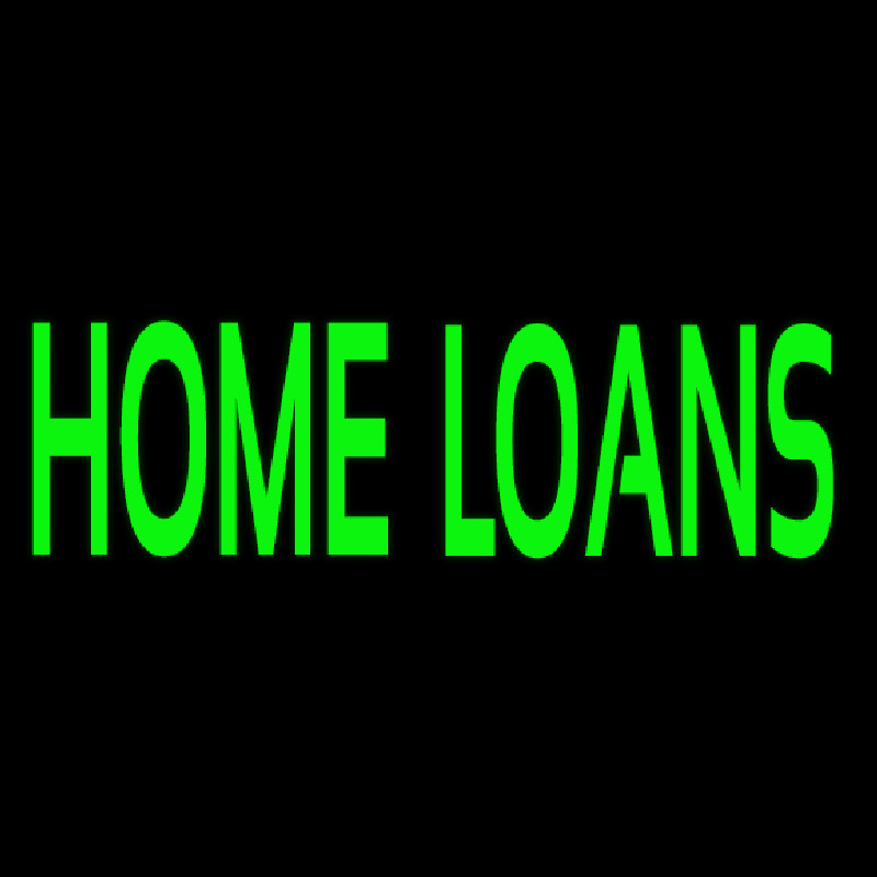 Green Home Loans Enseigne Néon