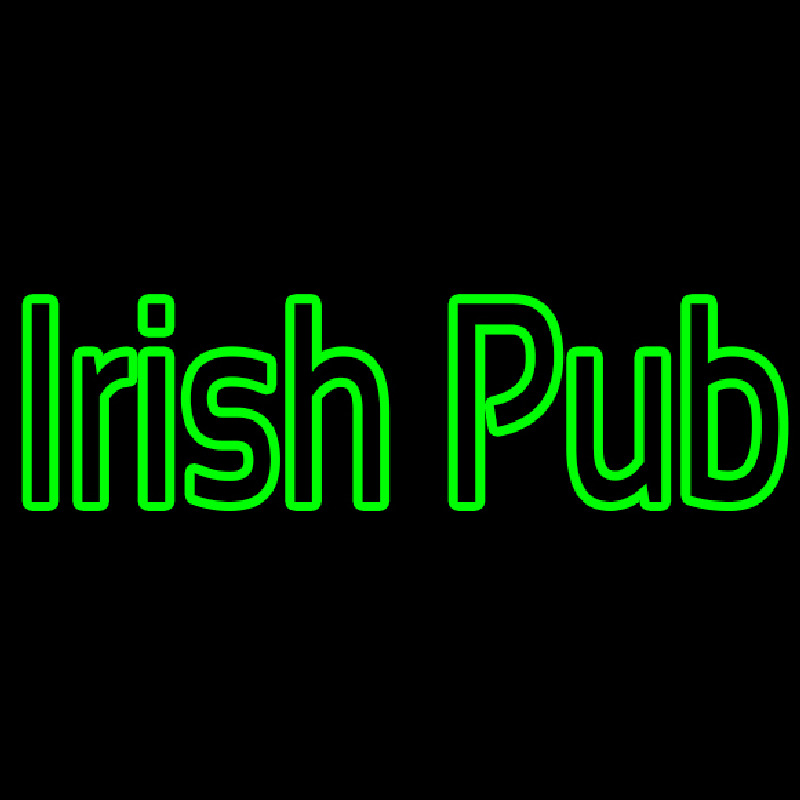 Green Irish Pub Enseigne Néon