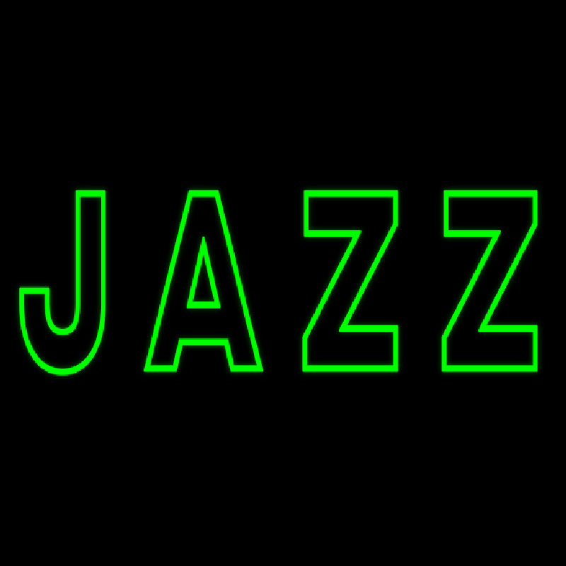 Green Jazz Block Enseigne Néon