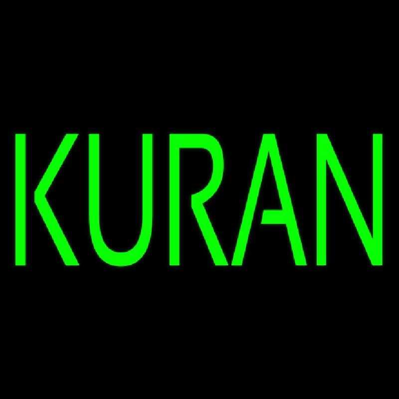 Green Kuran Enseigne Néon