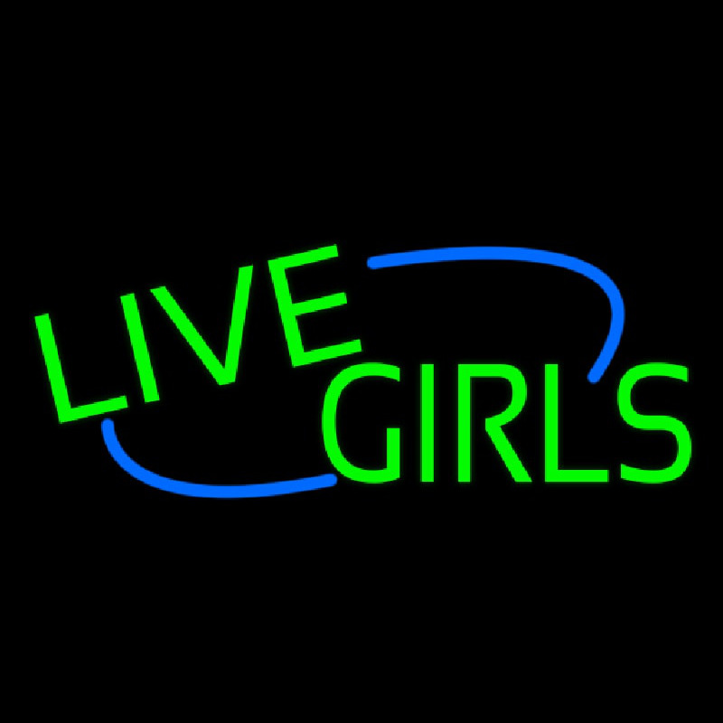 Green Live Girls Enseigne Néon