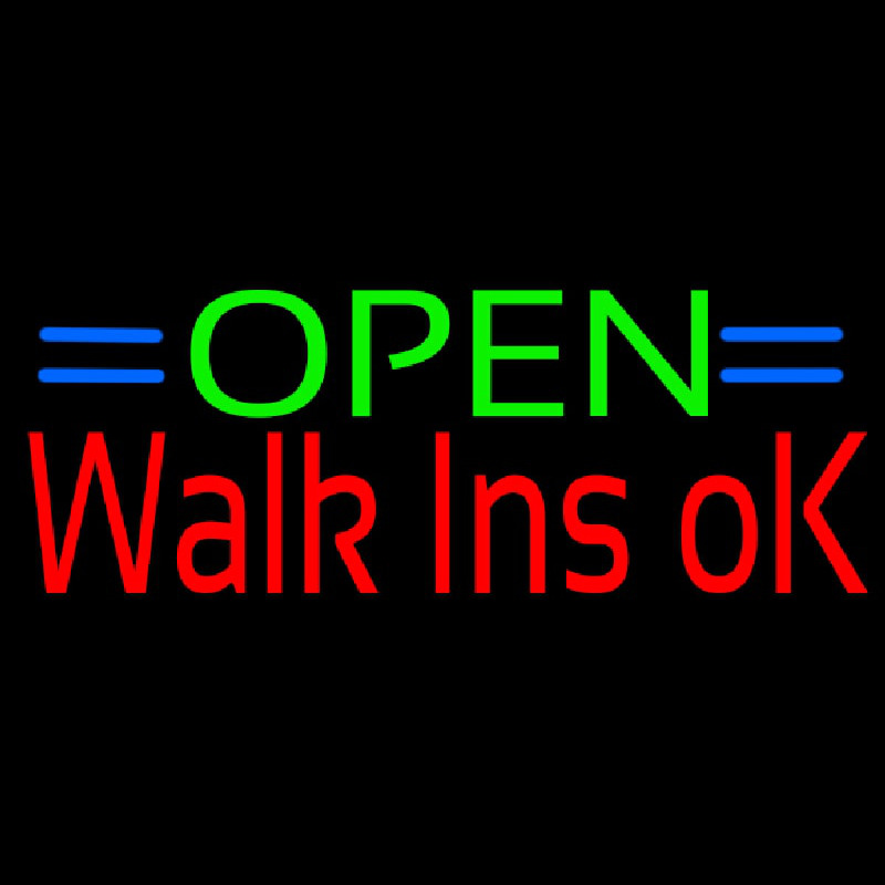 Green Open Red Walk Ins Open Enseigne Néon