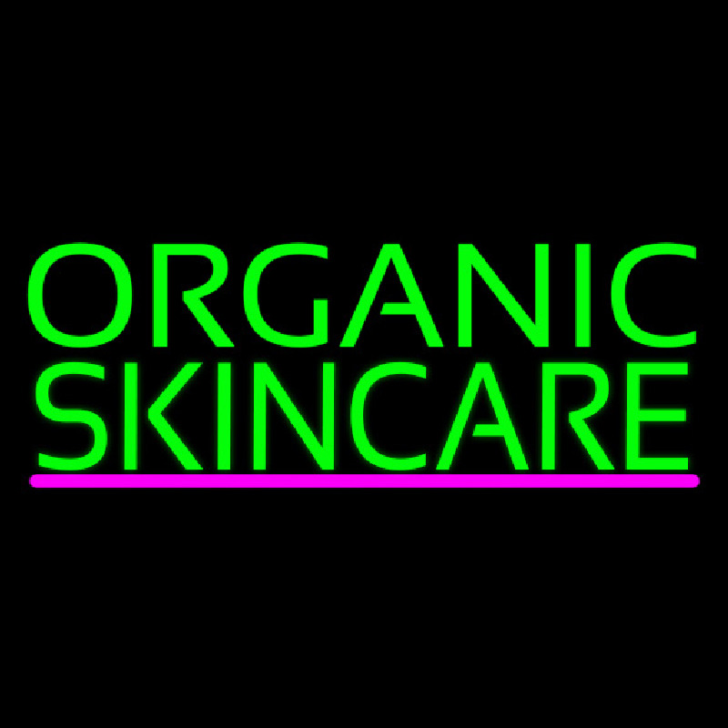 Green Organic Skincare Enseigne Néon