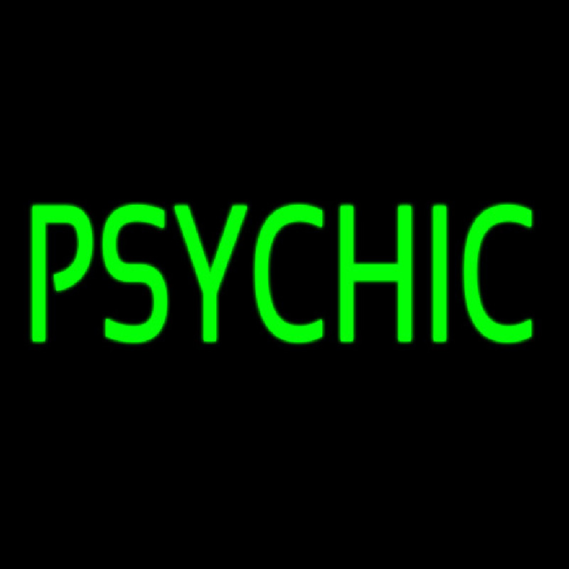 Green Psychic Enseigne Néon