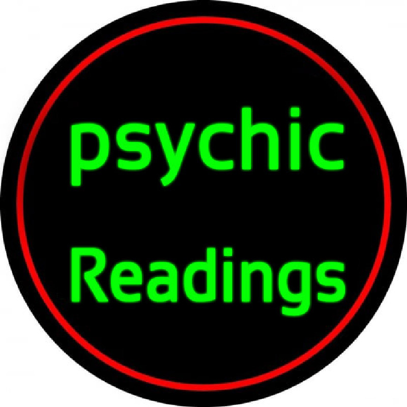 Green Psychic Readings Enseigne Néon