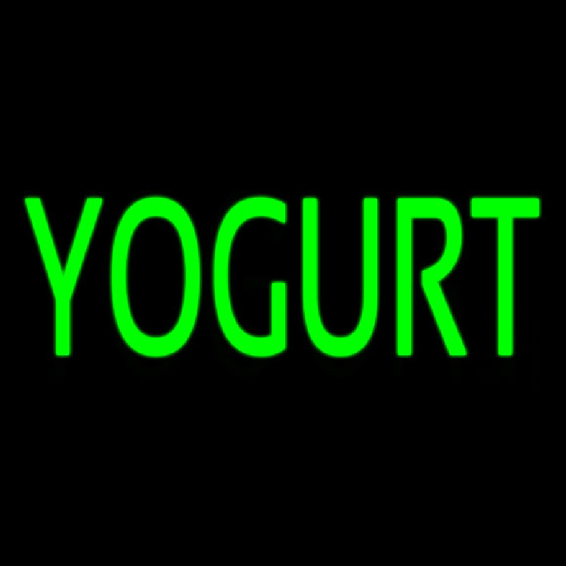 Green Yogurt Enseigne Néon