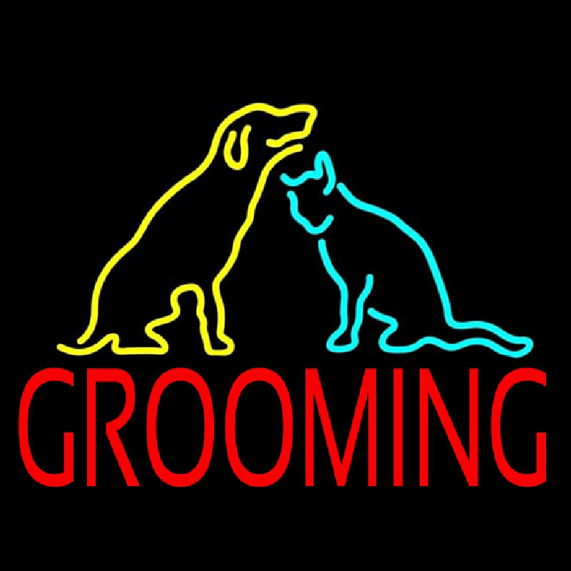 Grooming Logo 1 Enseigne Néon