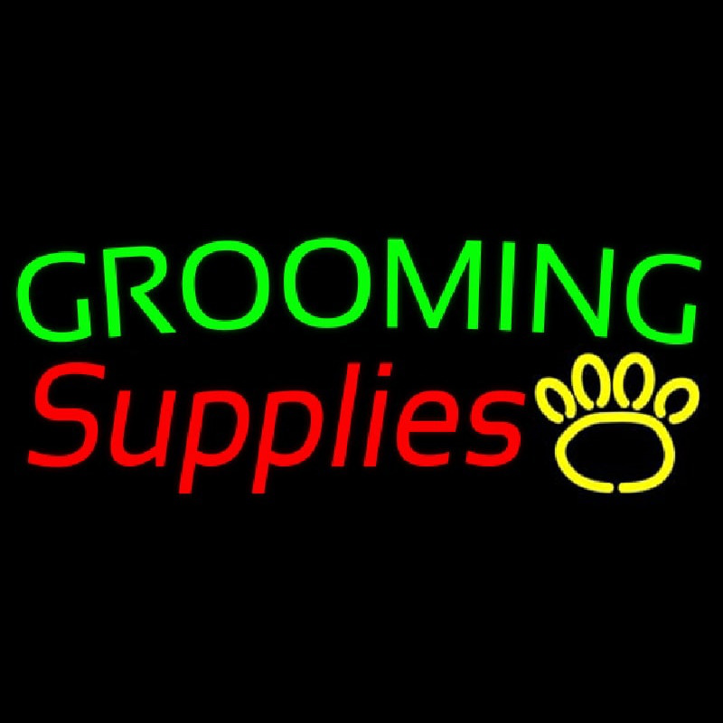 Grooming Supplies Enseigne Néon