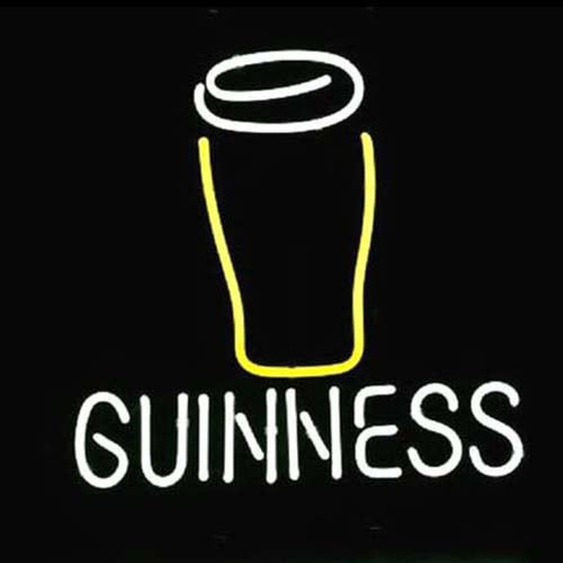 Guinness Verre Logo Enseigne Néon