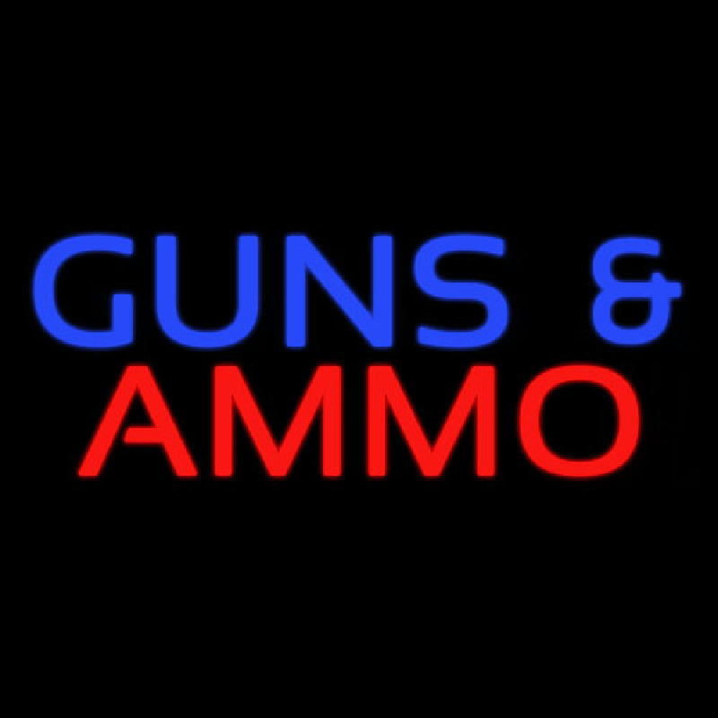 Guns And Ammo Enseigne Néon