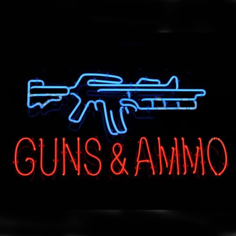 Guns And Ammo Enseigne Néon