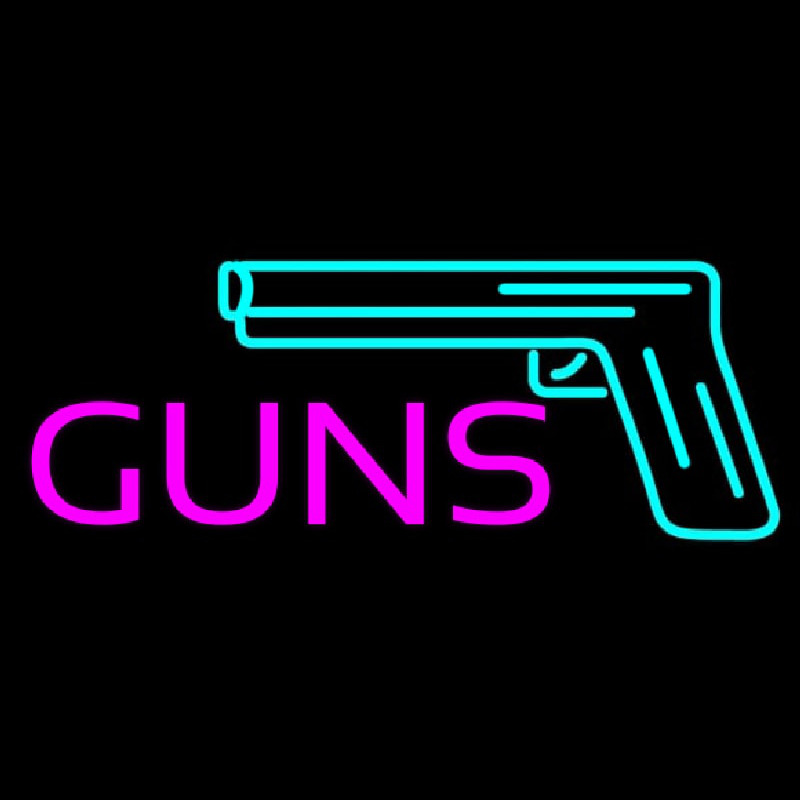 Guns Logo Enseigne Néon