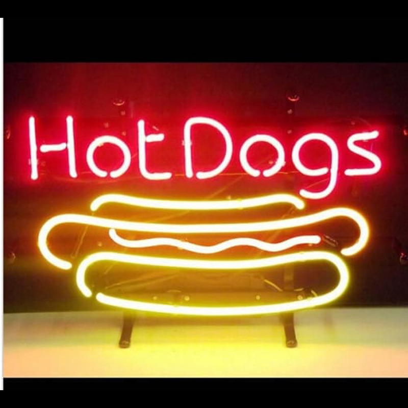 HOT DOGS Enseigne Néon