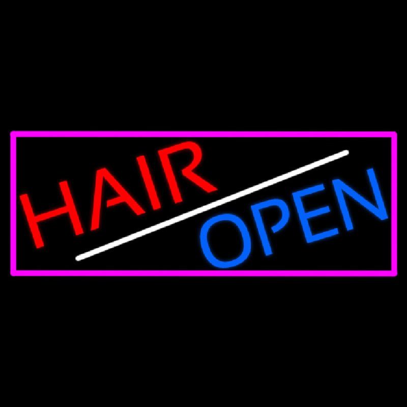 Hair Open Enseigne Néon