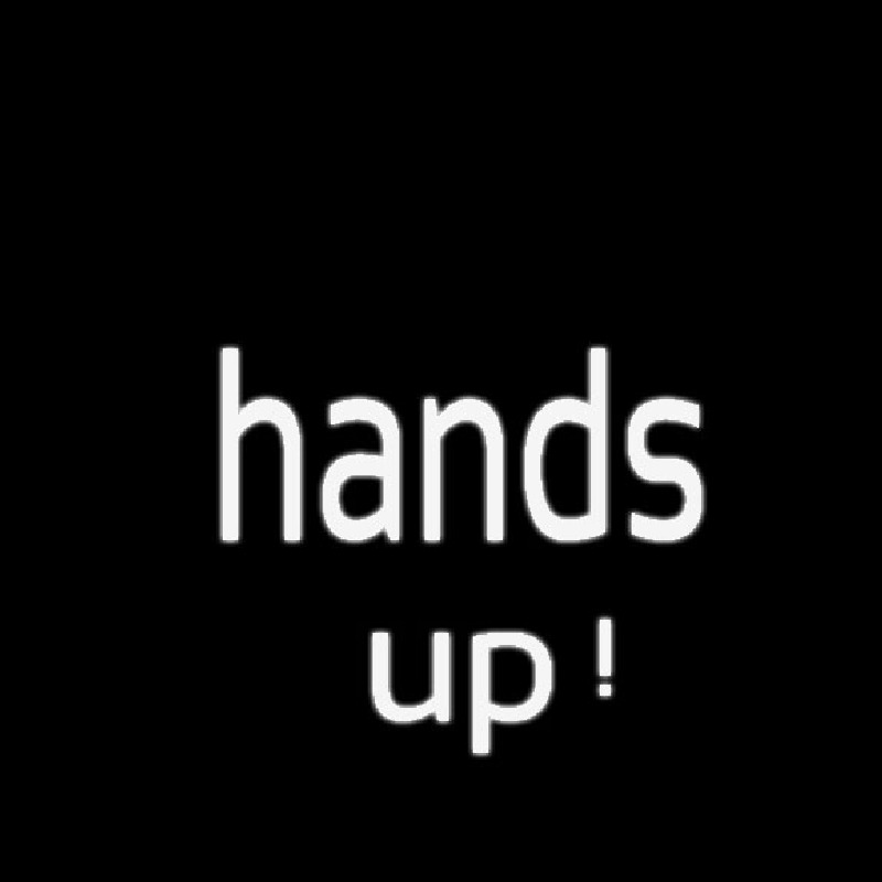 Hands Up Enseigne Néon