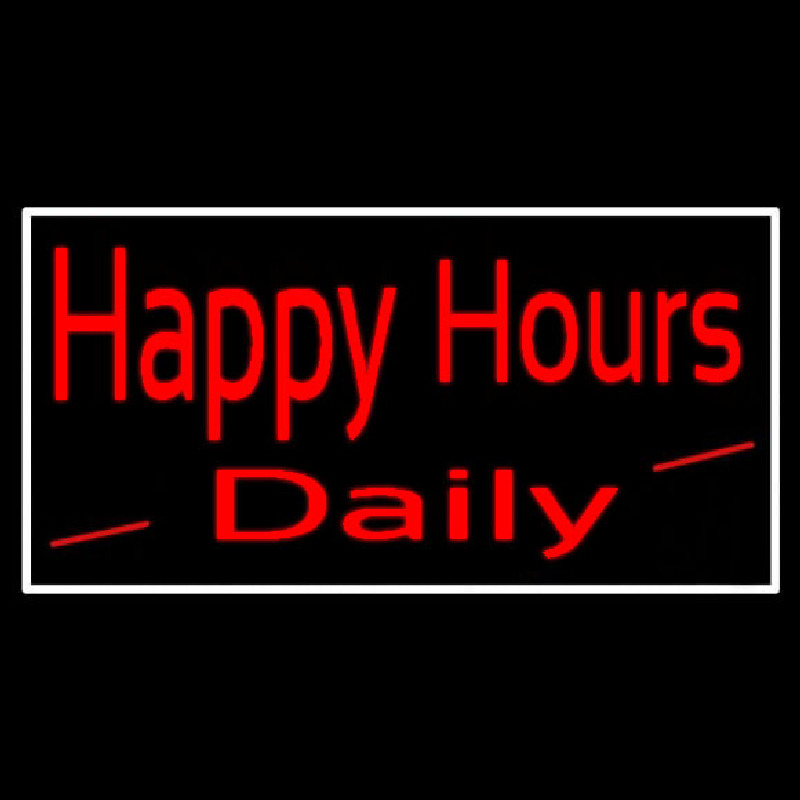 Happy Hours Daily Enseigne Néon