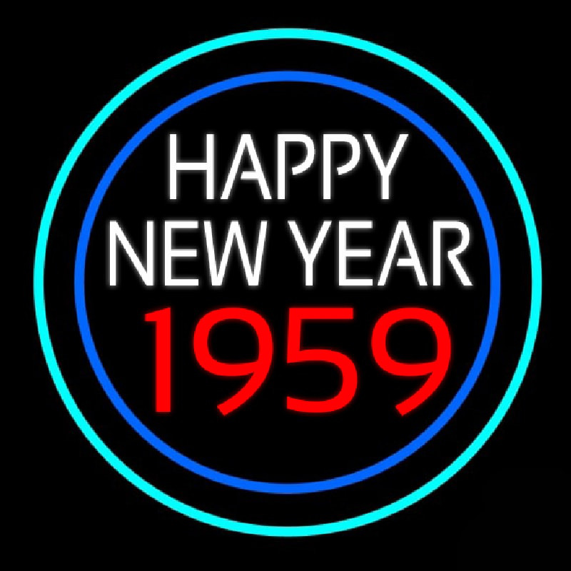 Happy New Year 1959 Bioshock Enseigne Néon