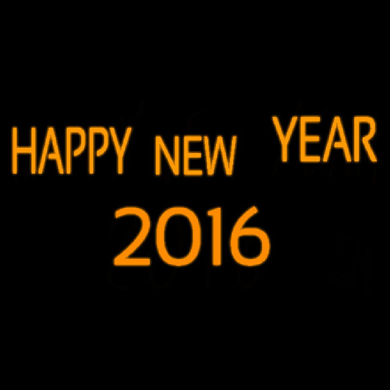 Happy New Year 2016 Enseigne Néon