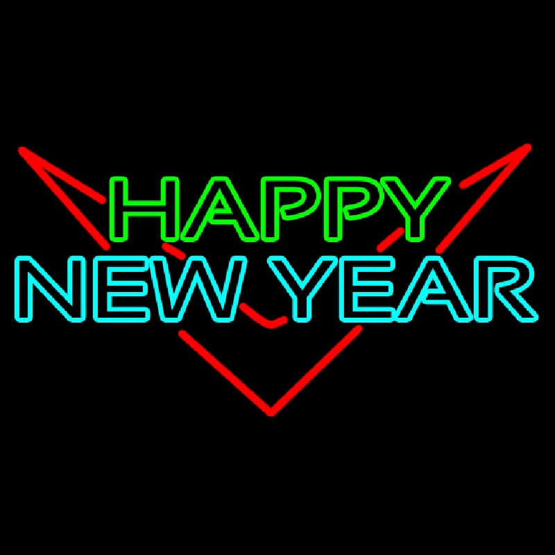 Happy New Year Logo 1 Enseigne Néon