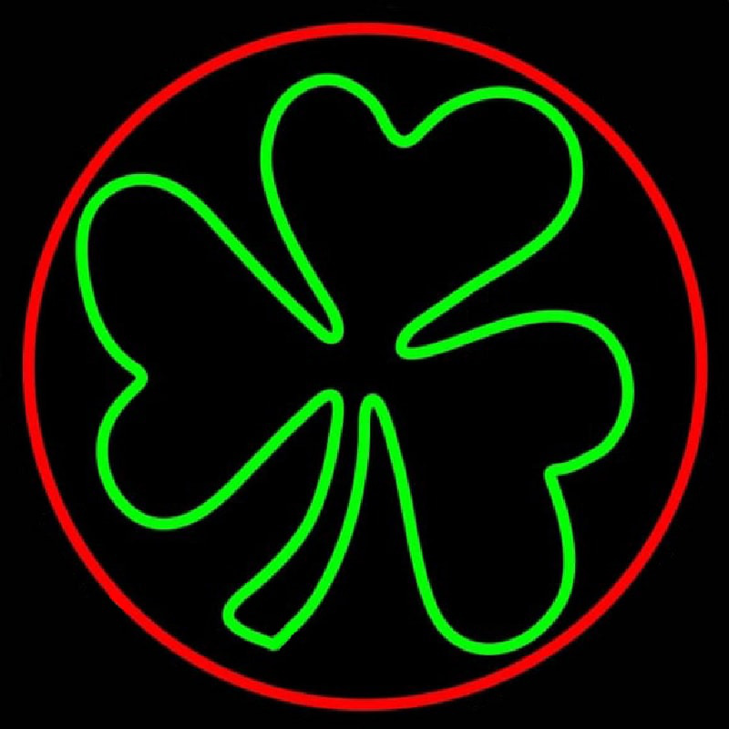 Happy St Patricks Day Shamrock Enseigne Néon