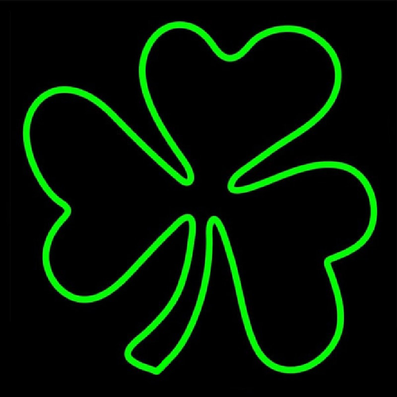 Happy St Patricks Day Shamrock Enseigne Néon