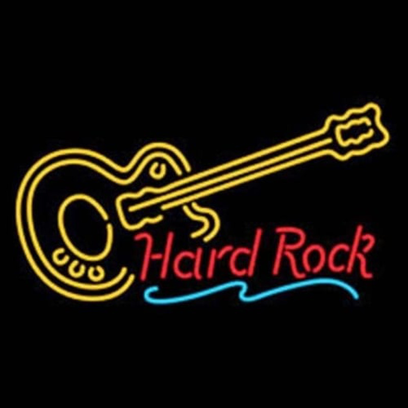 Hard ROCK LIVE MUSIC Guitar Party Enseigne Néon